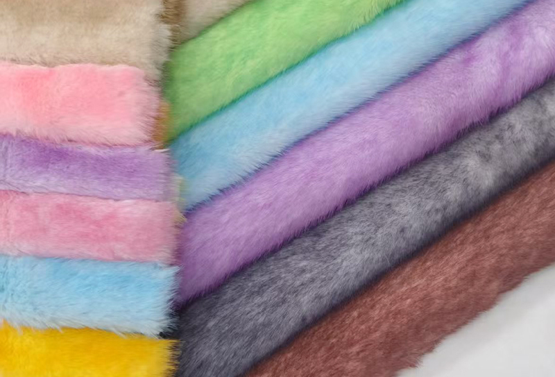 700g engrossado 165cm arco-íris vison imitação de pele de raposa tecido adequado para casacos/bonecas/cobertores de casa
