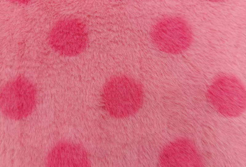 Tecido de bolinhas estampado de pele de coelho 500 mg 160 cm Tecido de bolinhas estampado de pele de coelho 500 mg 160 cm
