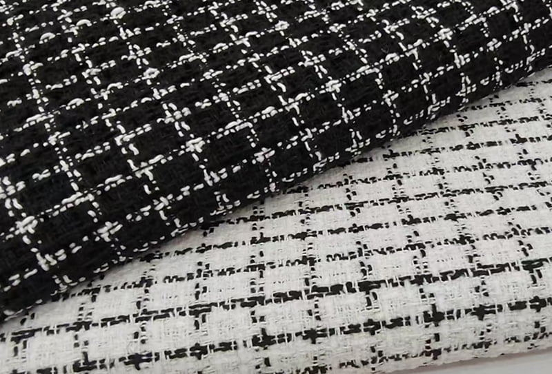 500mg 148cm tecido tweed/tecido pequeno inspirado em chanel adequado para bolsas/chapéus