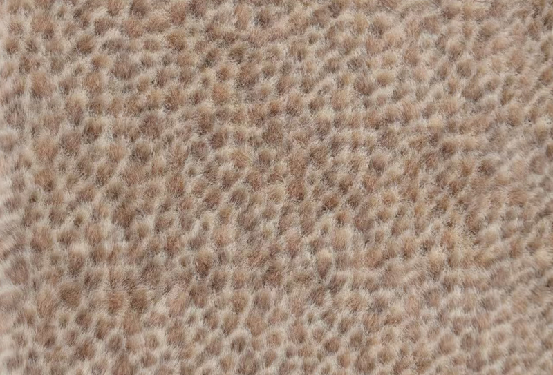 Tecido de vison falso com estampa de leopardo europeu de 160 mm de largura Tecido de vison falso com estampa de leopardo europeu de 160 mm de largura