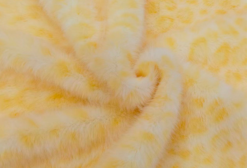 Tecido de vison falso com estampa de leopardo europeu de 160 mm de largura Tecido de vison falso com estampa de leopardo europeu de 160 mm de largura