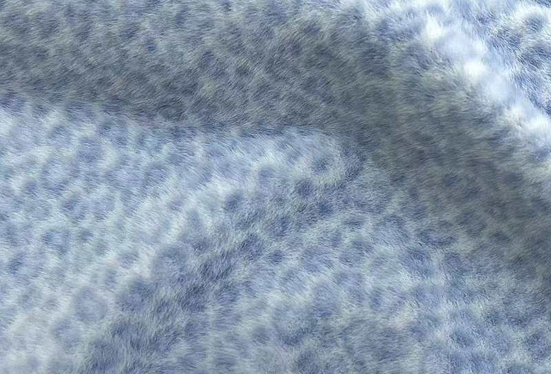 Tecido de vison falso com estampa de leopardo europeu de 160 mm de largura Tecido de vison falso com estampa de leopardo europeu de 160 mm de largura